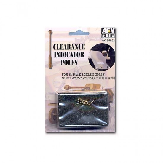 1/35 Clarance Indicator Poles For German Sd.Kfz.222,223,250 (Brass)