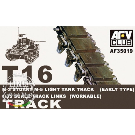 1/35 T16 Workable Track for M3 & M5 &M8 Stuart Light Tank