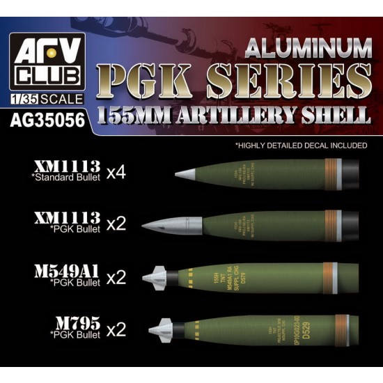 1/35 155mm Artillery Shell PGK series
