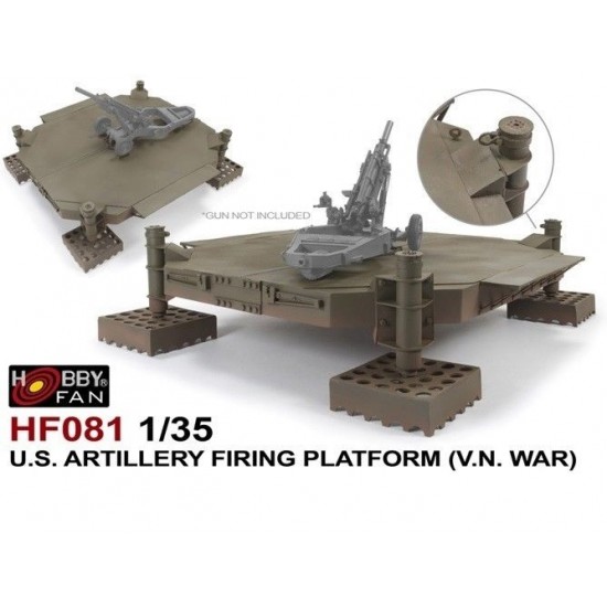 1/35 Vietnam War US Artillery Firing Platform
