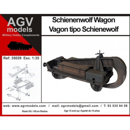 1/35 Schienenwolf Rail-Ripper Hook Wagon (#AGV-35029) - BNA Model World