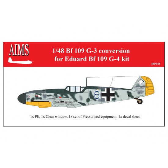 1/48 Messerschmitt Bf-109G-3 Conversion Set for Eduard G-4 kits