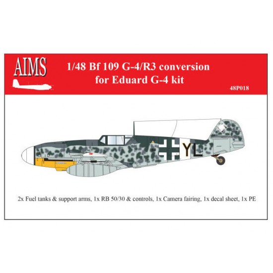 1/48 Messerschmitt Bf-109G-4/R3 Conversion Set for Eduard G-4 kits