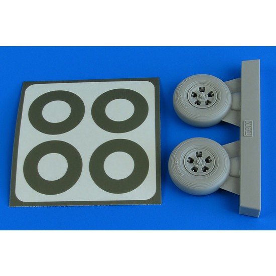 1/32 Spitfire Mk.Ix Wheels (5-Spoke) & Paint Masks for Tamiya kits