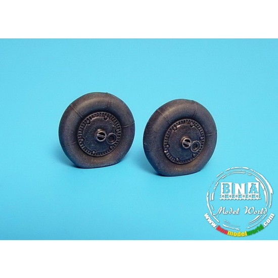 1/48 Bf 109G Wheels + Paint Mask - Type A for Hasegawa kit