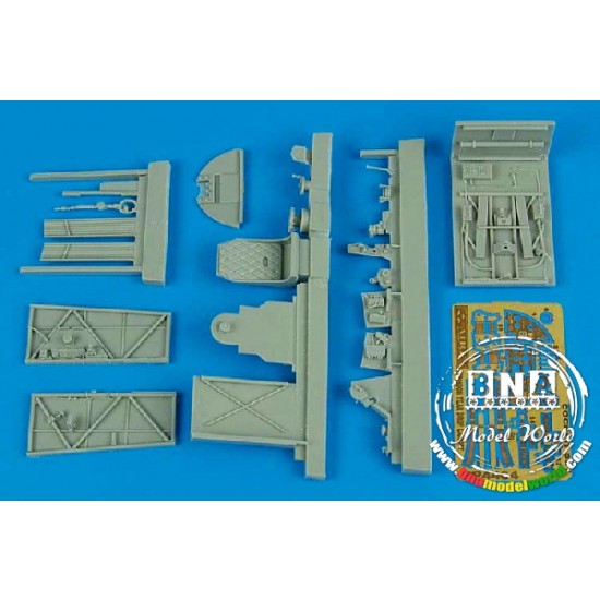 1/48 Typhoon Mk.Ib Tear Drop Canopy Cockpit Set for Hasegawa kit