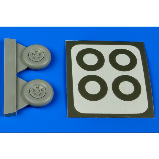 1/48 Supermarine Spitfire Mk.V Five Spokes Wheels & Paint Masks