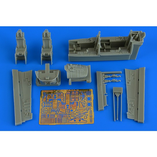1/48 McDonnell Douglas F-15D Eagle Cockpit Set (Early Version) for Great Wall Hobby kits
