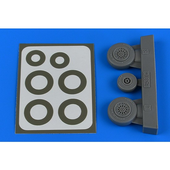 1/48 L-39C Albatros Wheels & Paint Masks for Trumpeter kits