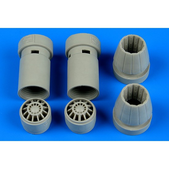 1/72 Boeing F/A-18E/F Super Hornet Exhaust Nozzles - Opened for Hasegawa kit (Resin)