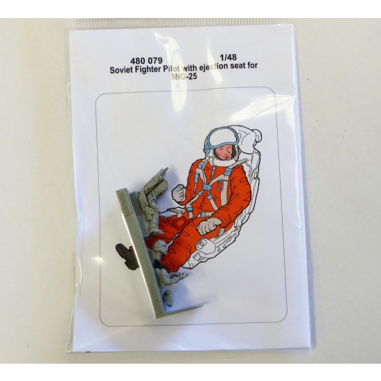 1/48 Soviet Fighter Pilot with Ejection Seat for Mikoyan MiG-25 