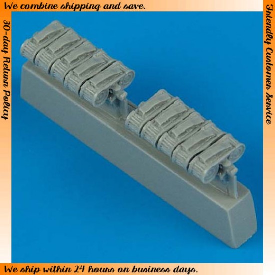 1/48 Messerschmitt Bf 110C/D Machine Gun Drum Magazines for Eduard kit