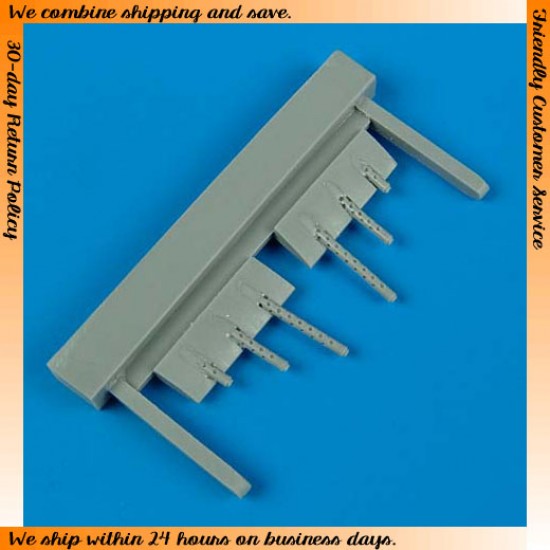 1/48 Grumman F6F-3 Hellcat Gun Barrels (late) for Eduard kit