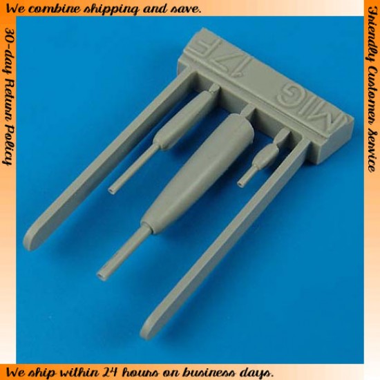 1/48 Mikoyan-Gurevich MiG-17F Gun Barrels for HobbyBoss kit