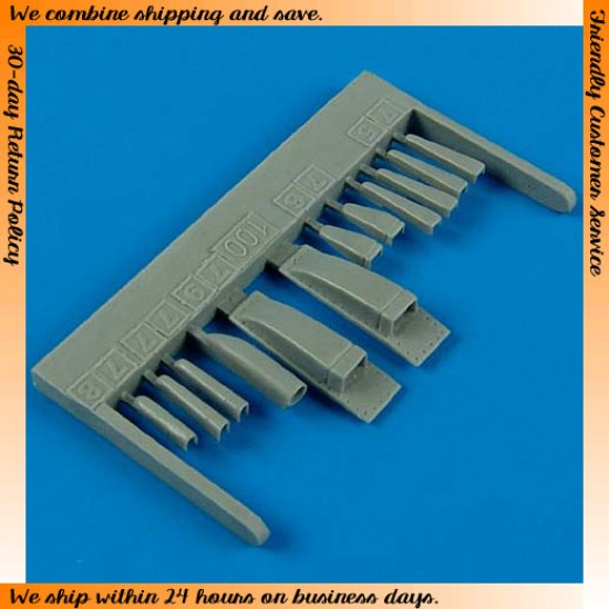 1/48 Sukhoi Su-7BKL Air Intakes for KP Models kits [Su-7BMK] 