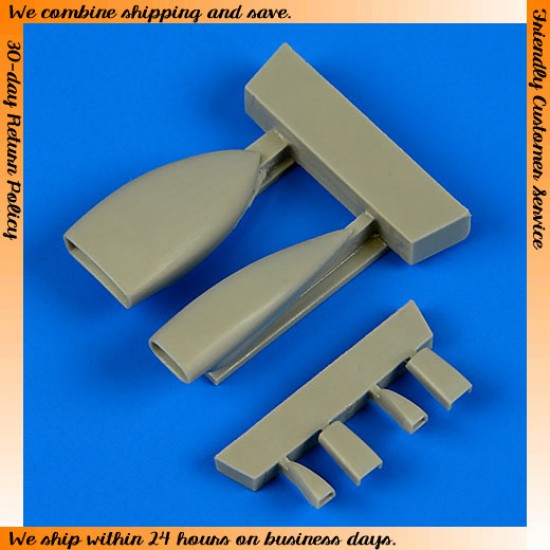 1/48 Grumman OV-1 Mohawk Air Intakes for Roden kits