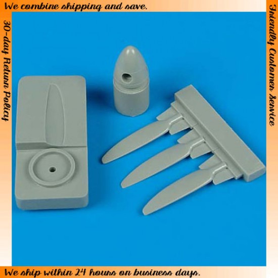 1/72 Hawker Hurricane Mk.II Propeller with alignment tool for Hasegawa kits 