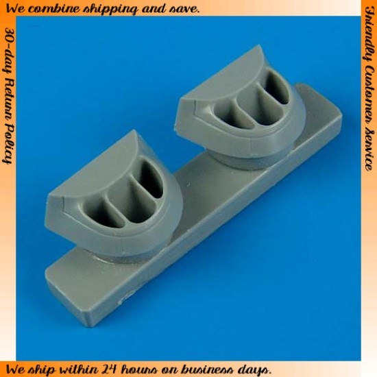 1/72 Lockheed P-38J Lightning Correct Air Intakes for Academy kits 