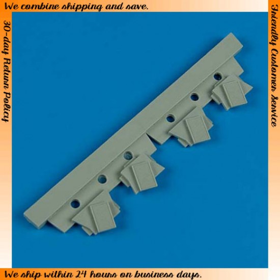 1/72 B-24 Liberator Radiators for Hasegawa kit