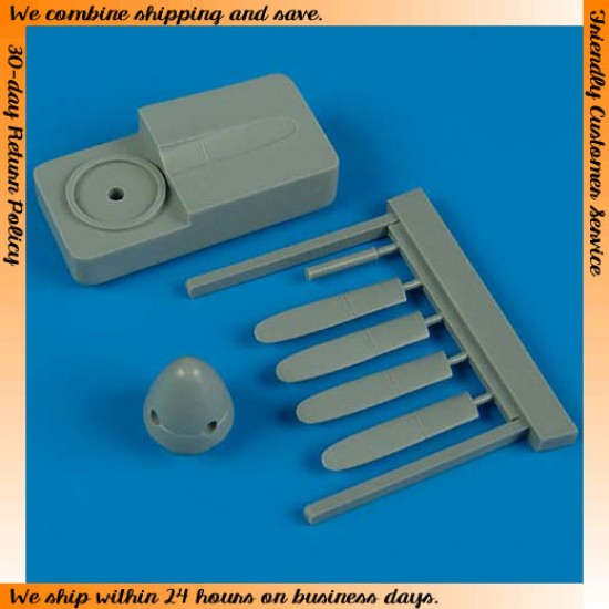 1/72 P-51B Mustang/C/D Propeller w/tool for Hasegawa kit