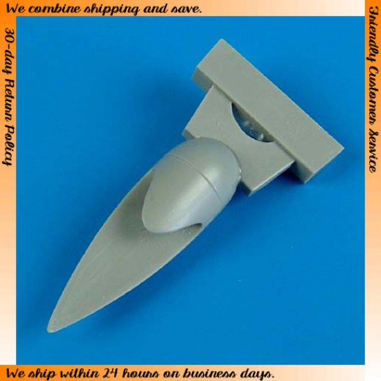 1/72 Grumman F6F Hellcat Correct Radome for Eduard kits