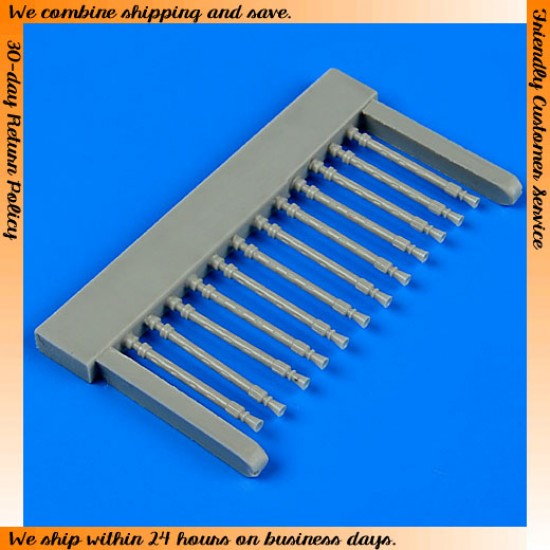 1/72 Avro Lancaster B.II Gun Barrels - Oval Type for Airfix kit
