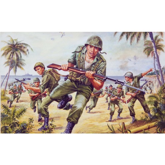 1/76 WWII US Marines "Leathernecks" (45 parts)