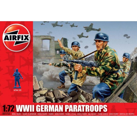 1/72 WWII German Paratroops (46 Parts)