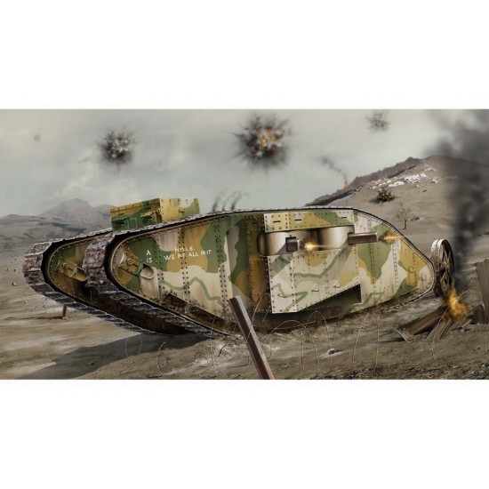 1/76 WWI Female MK I Tank