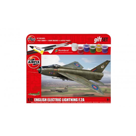1/72 English Electric Lightning F.2A Gift Set (kit, paints, cement, brush)