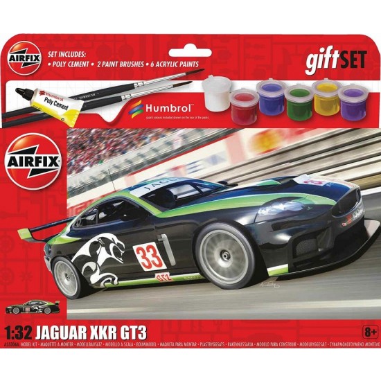1/32 Gift Set - Jaguar XKR GT3 Fantasy Scheme (kit, paints, glue & brush)