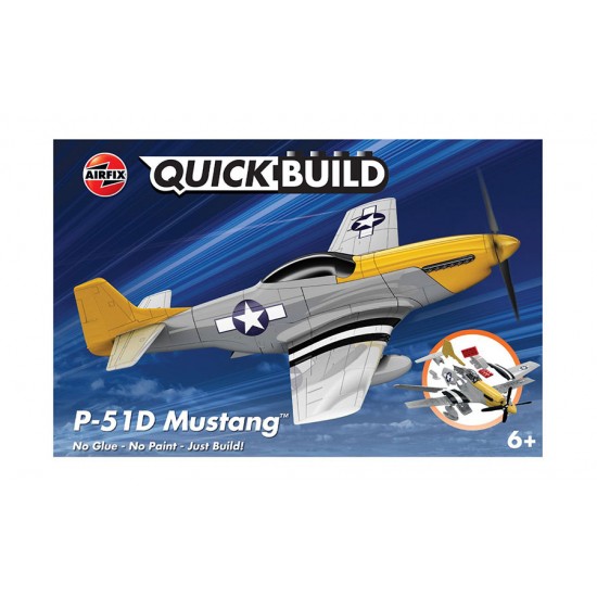 Quickbuild P-51D Mustang Plastic Brick Construction Toy (Wingspan: 242mm)