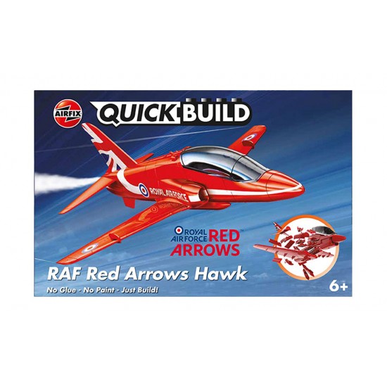 Quickbuild Red Arrows Hawk Plastic Brick Construction Toy (Wingspan: 180mm)