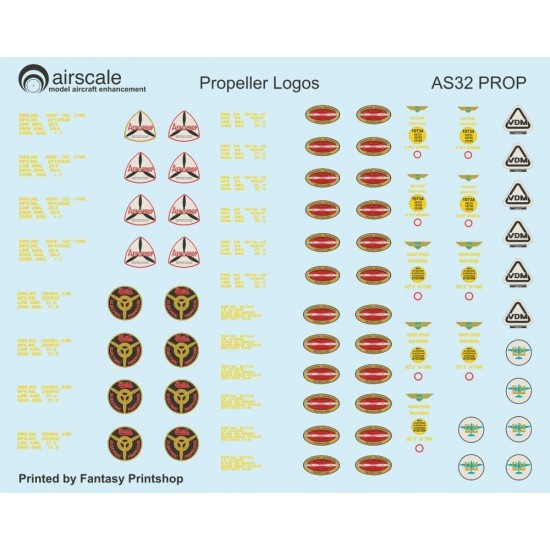 Decals for 1/32 Allied & German Propeller Logos