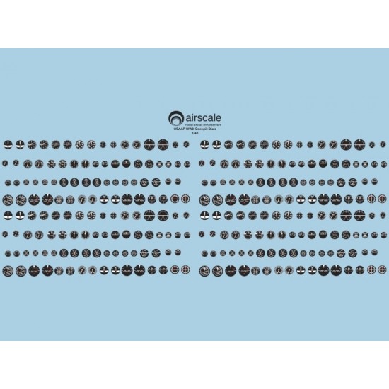 1/48 WWII USAAF Instruments Decals Airscale AS48USA