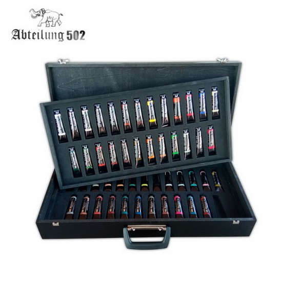 Abteilung Oils Luxury Wooden Briefcase w/49 Colours [Limited Edition]