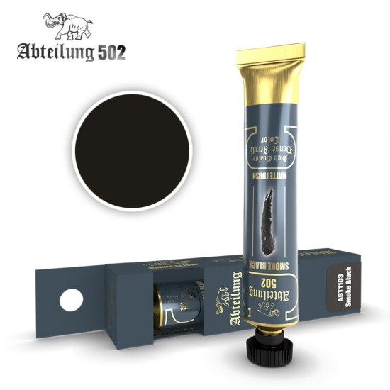 High Quality Dense Acrylic Paint - Smoke Black (20ml tube)