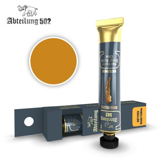 High Quality Dense Acrylic Paint - Oxide Yellow (20ml tube)