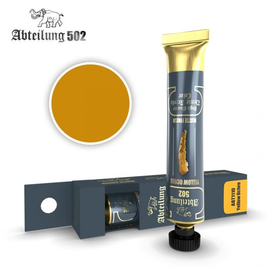 High Quality Dense Acrylic Paint - Yellow Ochre (20ml tube)