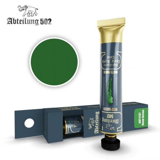 High Quality Dense Acrylic Paint - Deep Green (20ml tube)