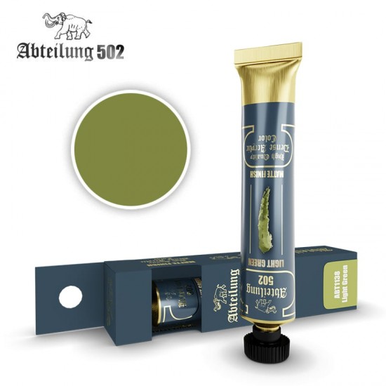 High Quality Dense Acrylic Paint - Light Green (20ml tube)