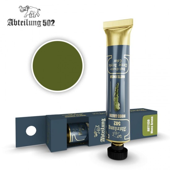 High Quality Dense Acrylic Paint - Moss Green (20ml tube)
