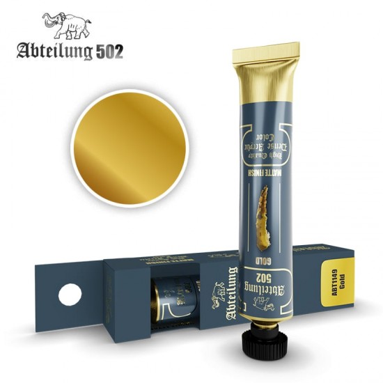 High Quality Dense Acrylic Paint - Gold (20ml tube)