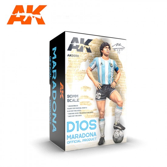 90mm Scale Maradona Resin Figure