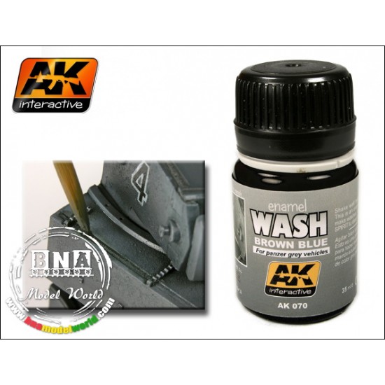 Enamel Wash - Brown Blue for Panzer Grey Vehicles 35ml