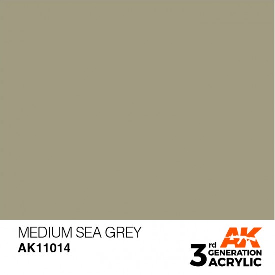 Acrylic Paint (3rd Generation) - Medium Sea Grey (17ml)