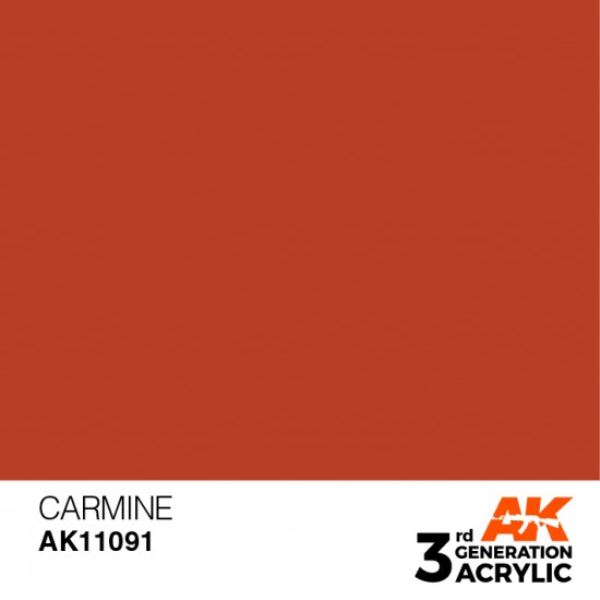 Acrylic Paint (3rd Generation) - Carmine (17ml)