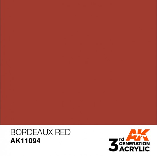 Acrylic Paint (3rd Generation) - Bordeaux Red (17ml)