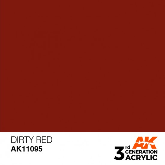 Acrylic Paint (3rd Generation) - Dirty Red (17ml)