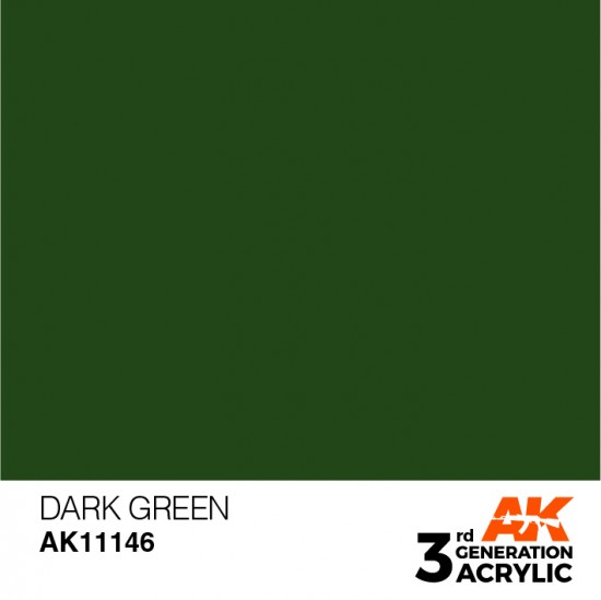 Acrylic Paint (3rd Generation) - Dark Green (17ml)